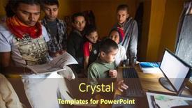  Presentation with nepal culture - Audience pleasing PPT layouts consisting of kathmandu-nepal-dec-9-2013 backdrop and a tawny brown colored foreground