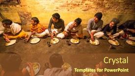  Presentation with nepal culture - Slide deck with kathmandu-nepal-dec-9-2013 background and a tawny brown colored foreground