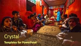  Presentation with nepal culture - Amazing PPT layouts having kathmandu-nepal-dec-9-2013 backdrop and a tawny brown colored foreground