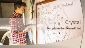  Presentation with new teacher - Audience pleasing PPT theme consisting of kathmandu-nepal-dec-9-2013 backdrop and a lemonade colored foreground