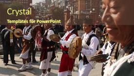  Presentation with kathmandu - Beautiful PPT theme featuring kathmandu-nepal-december-30-nepalese backdrop and a tawny brown colored foreground