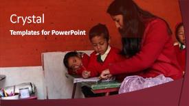  Presentation with nepal - Slides enhanced with wheelchair isolated on white background 3d render background and a light gray colored foreground