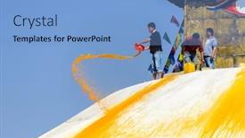  Presentation with stupa - 