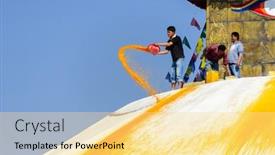  Presentation with stupa - 