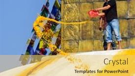  Presentation with stupa - 