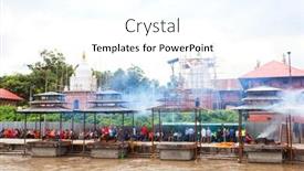  Presentation with rebirth - Presentation theme consisting of kathmandu-nepal-july-12-2018 background and a cool aqua colored foreground