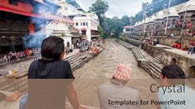  Presentation with rebirth - Colorful presentation theme enhanced with kathmandu-nepal-july-12-2018 backdrop and a coral colored foreground