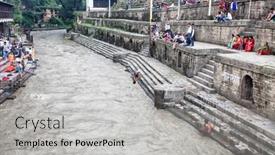  Presentation with rebirth - Slide set having kathmandu-nepal-july-12-2018 background and a light gray colored foreground