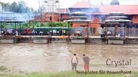  Presentation with rebirth - Presentation theme featuring kathmandu-nepal-july-12-2018 background and a mint green colored foreground