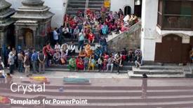  Presentation with rebirth - Audience pleasing presentation design consisting of kathmandu-nepal-july-12-2018 backdrop and a gray colored foreground