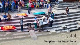  Presentation with rebirth - Presentation design enhanced with kathmandu-nepal-july-12-2018 background and a light gray colored foreground