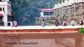  Presentation with rebirth - Presentation theme with kathmandu-nepal-july-12-2018 background and a coral colored foreground