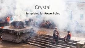  Presentation with rebirth - Slide set featuring kathmandu-nepal-july-12-2018 background and a sky blue colored foreground