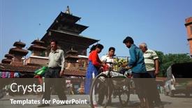  Presentation with mango fruit - Audience pleasing presentation design consisting of kathmandu-nepal-june-19-2019 backdrop and a tawny brown colored foreground