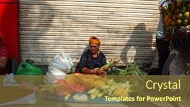  Presentation with corn cobs - Audience pleasing slide set consisting of kathmandu-nepal-june-19-2019 backdrop and a tawny brown colored foreground