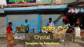  Presentation with mango fruit - Presentation theme consisting of kathmandu-nepal-june-19-2019 background and a tawny brown colored foreground