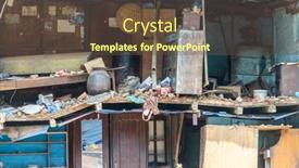  Presentation with earthquake - Presentation design having kathmandu-nepal-may-13-2015 background and a tawny brown colored foreground