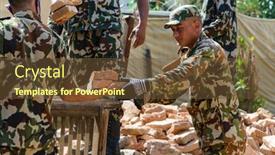  Presentation with earthquake - Audience pleasing presentation consisting of kathmandu-nepal-may-14-2015 backdrop and a tawny brown colored foreground