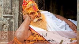  Presentation with kathmandu - PPT theme having kathmandu-nepal-may-18-shaiva background and a coral colored foreground