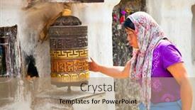  Presentation with stupa - Amazing slides having kathmandu-nepal-may-18-unidentified backdrop and a coral colored foreground