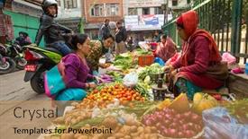  Presentation with over population - Slide deck featuring kathmandu-nepal-nov-28-2013 background and a gold colored foreground