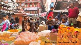  Presentation with over population - Cool new theme with kathmandu-nepal-nov-28-2013 backdrop and a  colored foreground