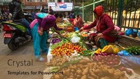  Presentation with over population - Slides with detective - child boy studio portrait gesture background and a gray colored foreground