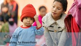  Presentation with kathmandu - Presentation design consisting of kathmandu-nepal-november-04-2010 background and a light blue colored foreground