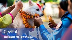  Presentation with school police - Beautiful presentation design featuring kathmandu-nepal-october-29-2016 backdrop and a ocean colored foreground
