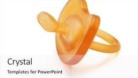  Presentation with tyre rubber waste - Beautiful PPT layouts featuring kauchuk - rubber pacifier on white background backdrop and a  colored foreground