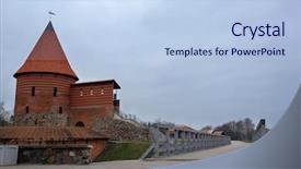  Presentation with kaunas - Beautiful presentation theme featuring kaunas lithuanian - november 17 2014 backdrop and a light blue colored foreground