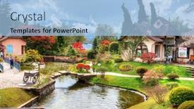  Presentation with music instruments - Theme featuring kawaguchiko-japan-november-6-kawaguchiko background and a  colored foreground