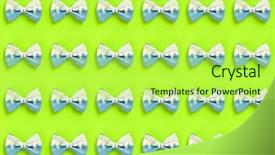  Presentation with pattern - Cool new theme with kawaii - cute hair bow pattern backdrop and a yellow colored foreground