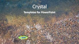  Presentation with rocky shore - Cool new slide set with kayak on a rocky shore backdrop and a ocean colored foreground