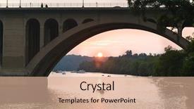  Presentation with capitol washington dc - Slide deck featuring kayaking people in potomac background and a coral colored foreground