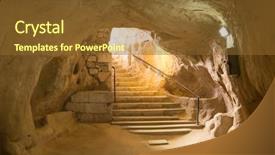  Presentation with turkey - Colorful slide deck enhanced with kaymakli underground city nevsehir turkey backdrop and a tawny brown colored foreground