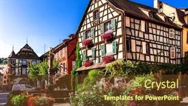  Presentation with route - Presentation theme featuring kaysersberg-one background and a tawny brown colored foreground