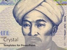 Kazakhstan Circa 1993 Al Farabi PPT template 94 | CrystalGraphics