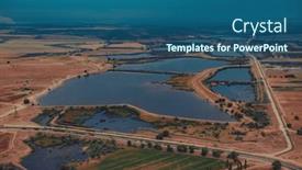  Presentation with kazakhstan - Presentation featuring kazakhstan-landscape-shot background and a ocean colored foreground