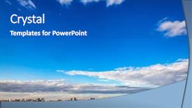  Presentation with washington dc city skyline - PPT theme consisting of kazan city skyline as viewed background and a cobalt blue colored foreground