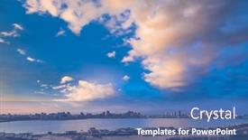  Presentation with night sky little plane moon - Theme consisting of kazan-citycsape-with-moody-evening background and a  colored foreground