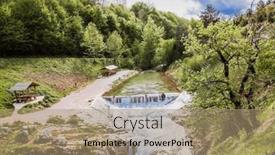  Presentation with railway - PPT theme enhanced with kazan-hook-of-the-railway background and a coral colored foreground