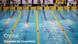  Presentation with athletes - Theme with kazan-russia-dec-09-2017 background and a teal colored foreground