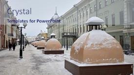  Presentation with bauman - Theme featuring kazan-russia-dec-10-2017 background and a sky blue colored foreground