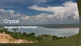  Presentation with uganda - Slide set with kazinga channel in queen elizabeth background and a  colored foreground