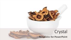  Presentation with bitter - PPT theme with ke - dried bitter orange fruit slices background and a  colored foreground