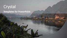  Presentation with vietnam - Amazing presentation design having ke - river at sunrise backdrop and a  colored foreground