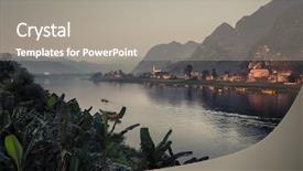  Presentation with vietnam - Slide deck enhanced with ke - river at sunrise background and a  colored foreground