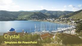  Presentation with yachting - Slide set featuring kea-greece-apr-28-2014 background and a  colored foreground