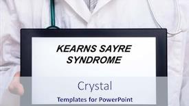  Presentation with disease - Presentation theme enhanced with kearns-sayre-syndrome-doctor background and a sky blue colored foreground